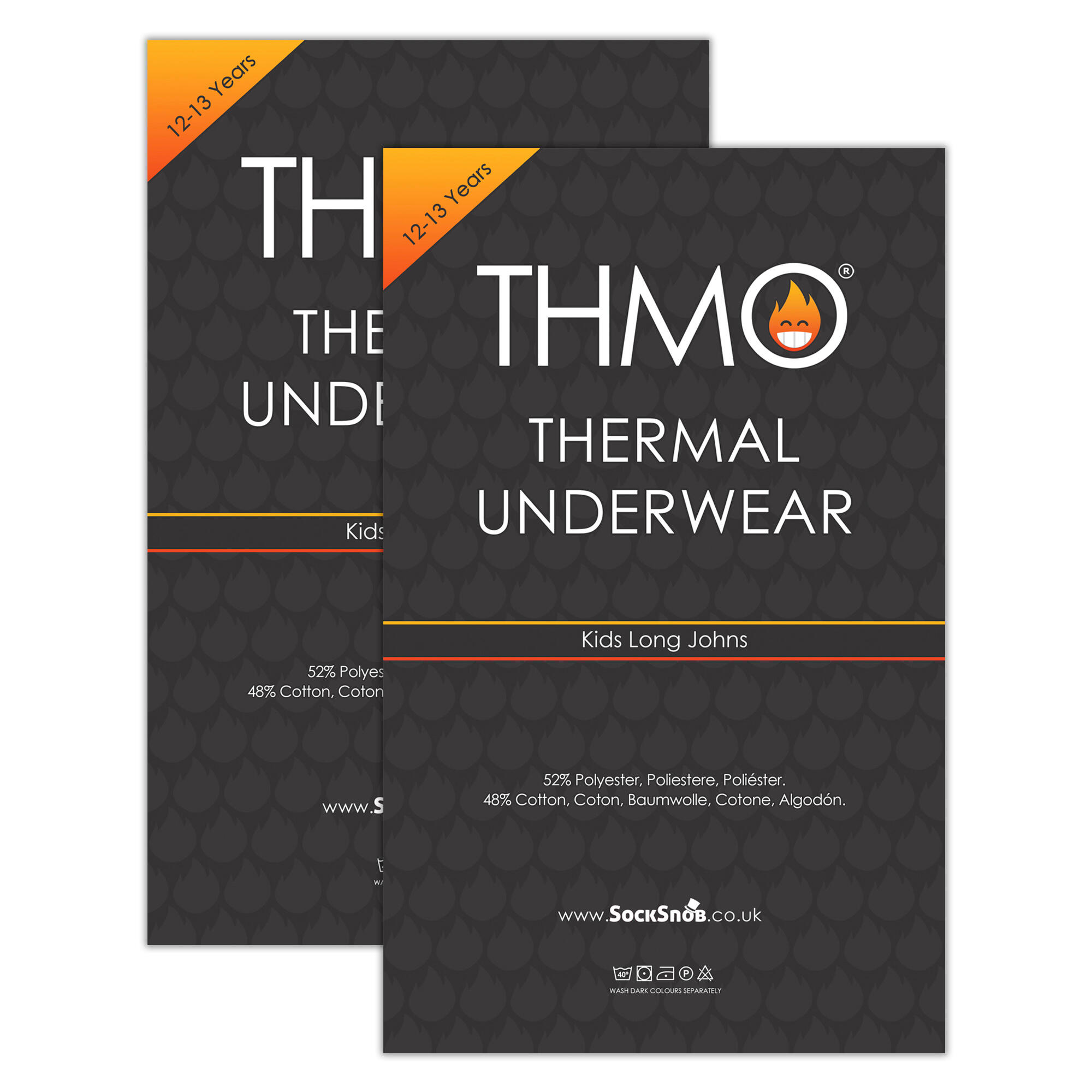 THMO - 2er Pack Thermo Unterhosen Leggings Für Kinder 2/5