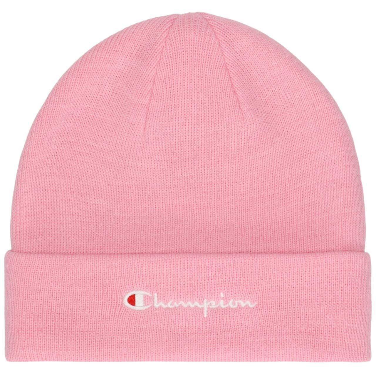 CHAMPION Beanie com logotipo bordado Rosa