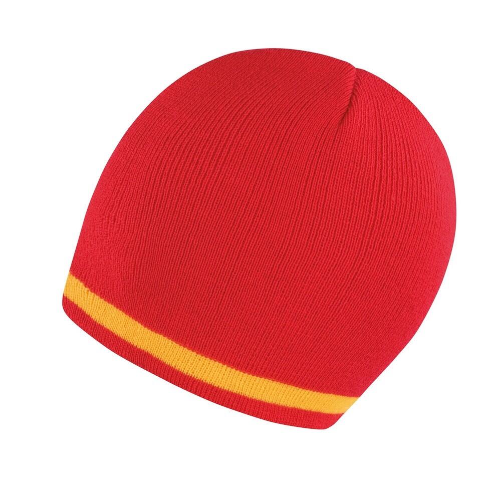 Unisex Nationale muts voor volwassenen (Rood/Geel) 3/3