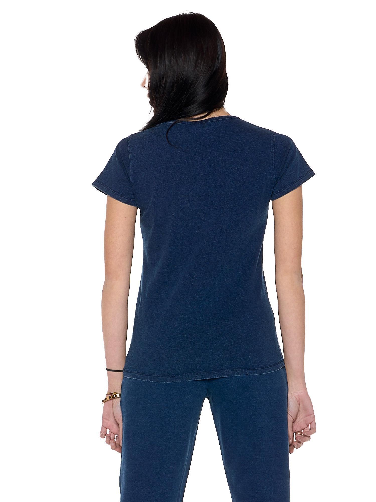 Camiseta mujer denim manga corta "Indigo" 4/5