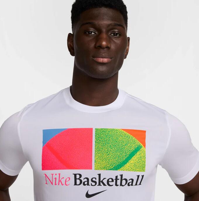 T-shirt uomo nike dri-fit - bianco 4/4