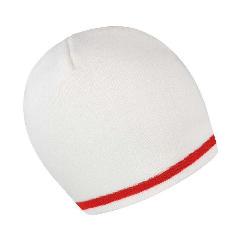 Gorro nacional unissexo para adultos (Branco / Vermelho) 2/3