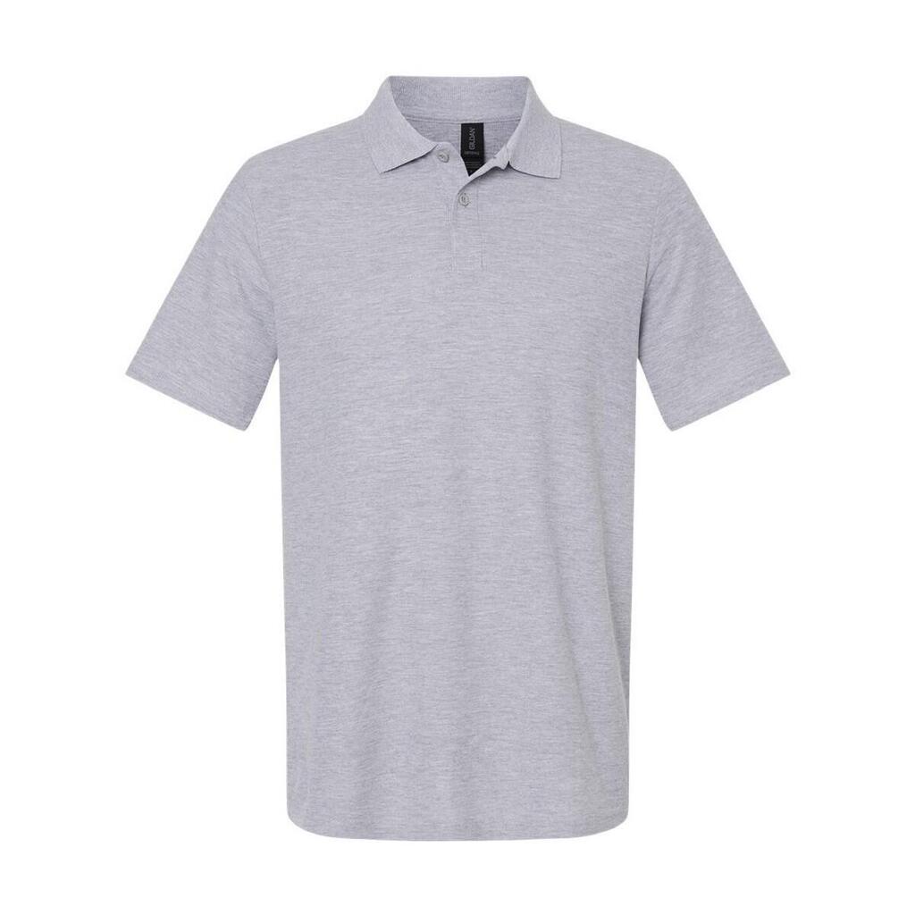 Unisex Adult Softstyle Pique Polo Shirt (Light Grey Marl)