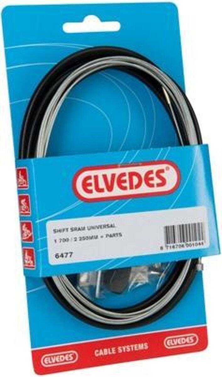 ELVEDES Versnellingskabelset Sram Universeel 1700 / 2250Mm Verzinkt - Zwart