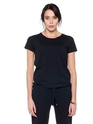 Dames-t-shirt met korte mouwen "black ring".