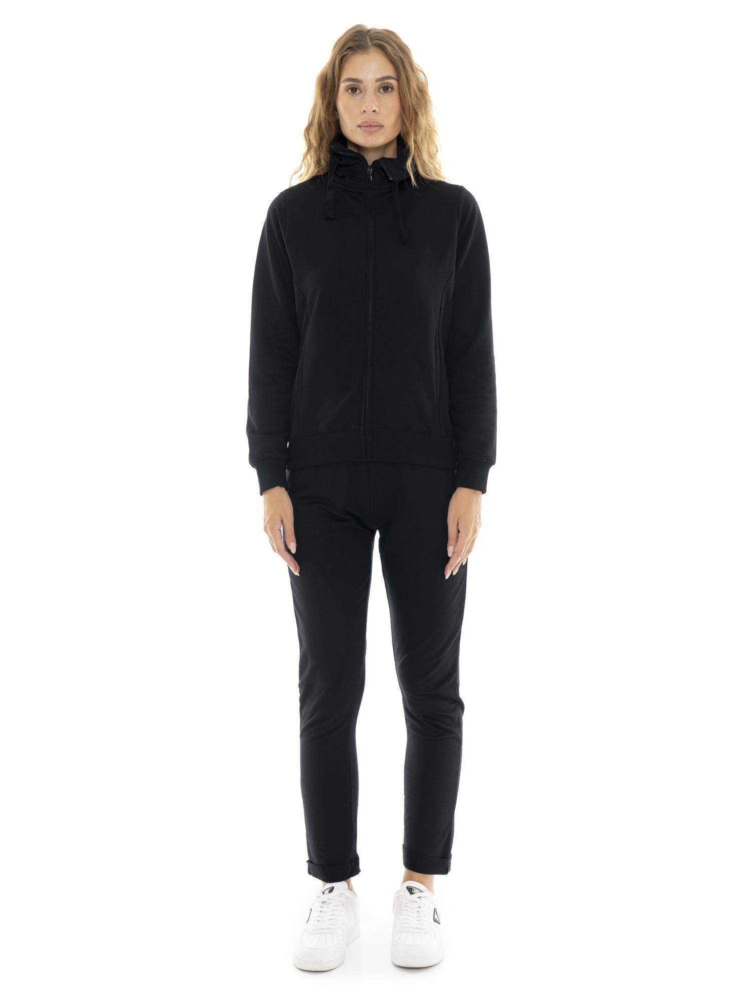 LEONE 1947 APPAREL Fato de treino de inverno feminino com gola e fecho "Pearl"