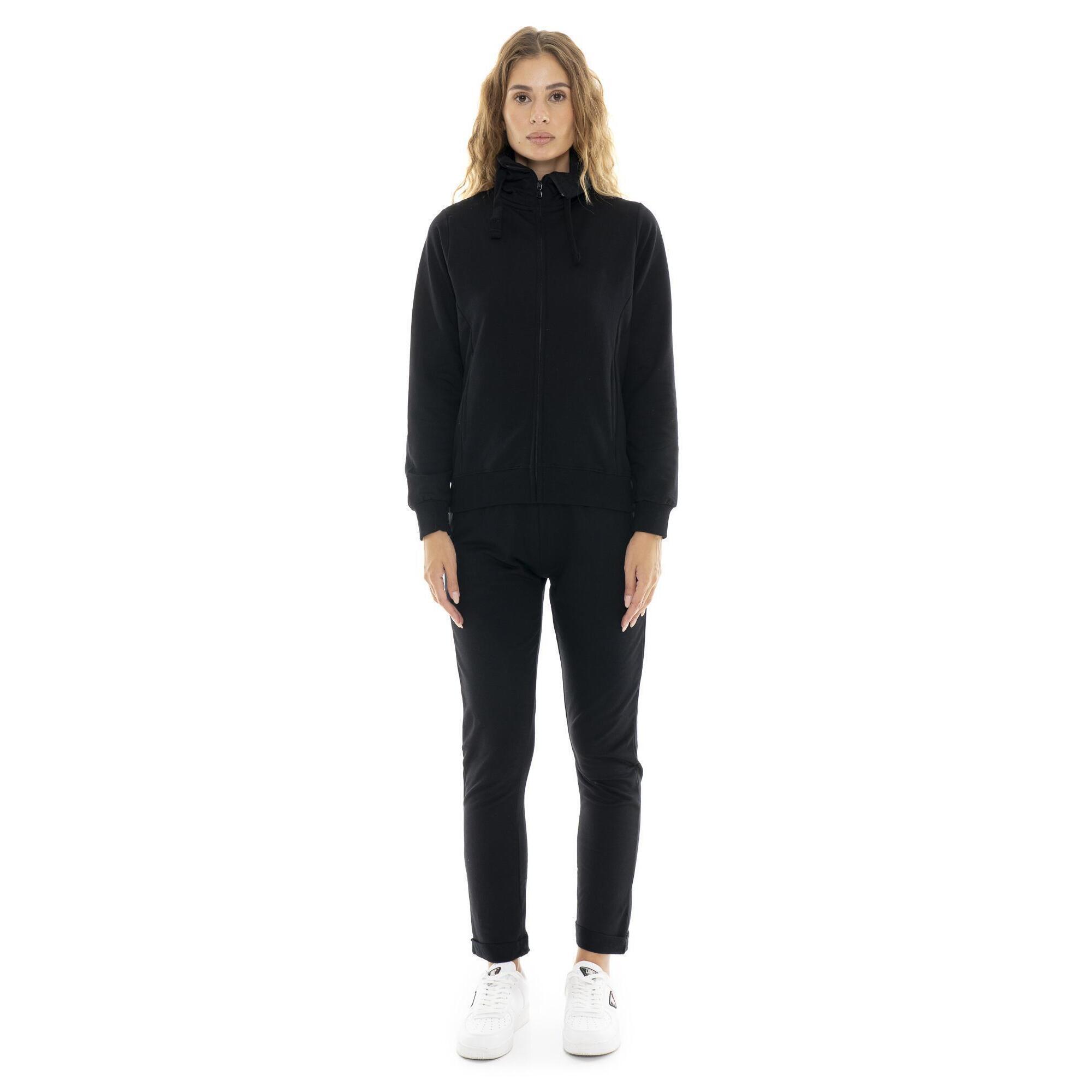 Leone 1947 Apparel - Survêtement D'Hiver Femme Avec Col Et Zip "pearl" - Survêtement - Noir - 42 M/l - Decathlon