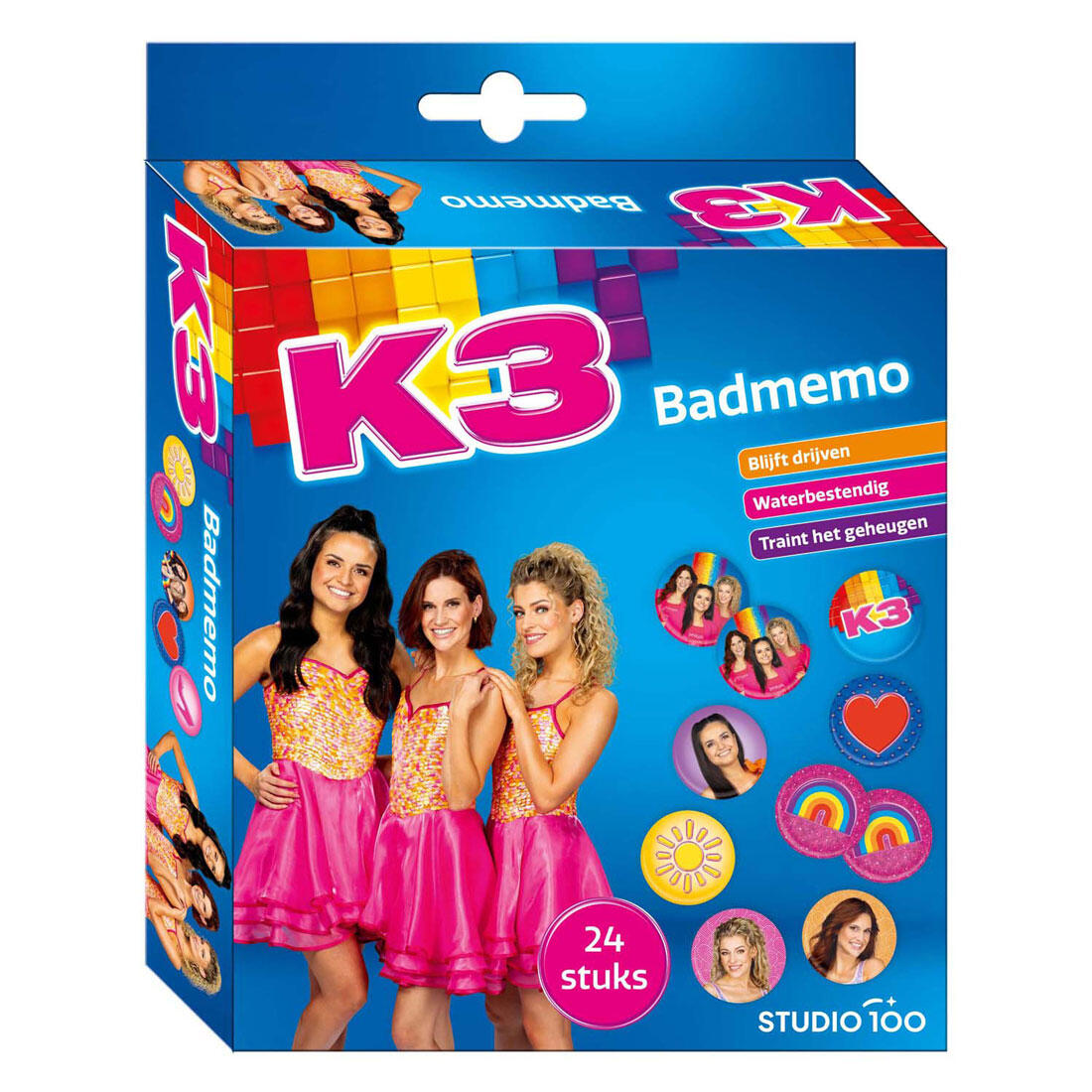 STUDIO 100 K3 Badmemo Set van 24 Stuks voor Kinderen