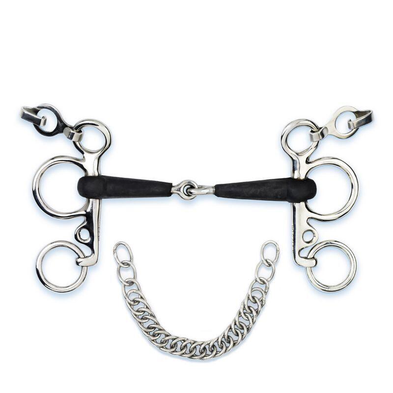 Pelham pour cheval en caoutchouc Stübben 1/1
