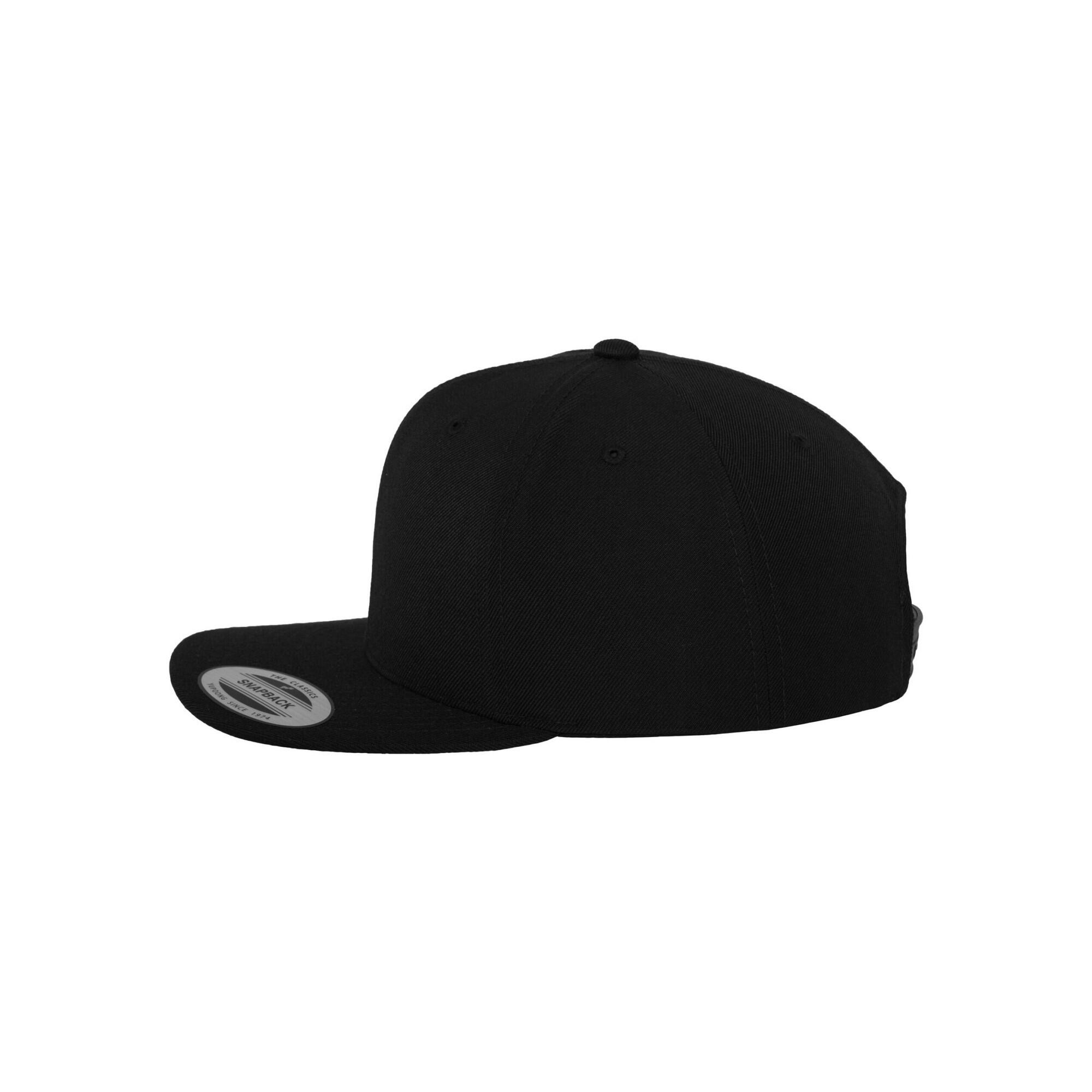 Cappellino Con Visiera Adulto Unisex Flexfit Classic Nero 3/4