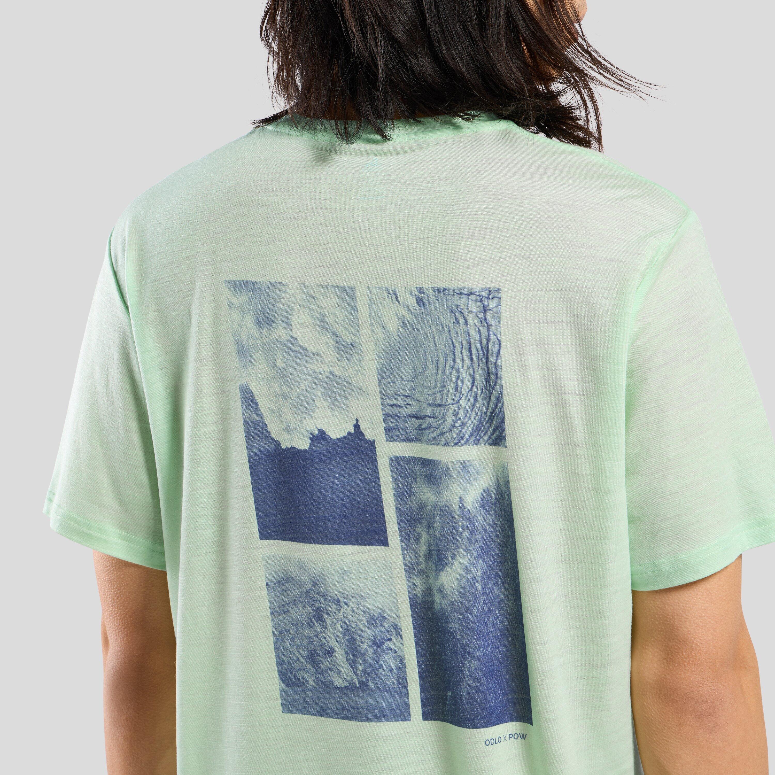 Technisch T-shirt Odlo x Pow Hyper Contrast Lichtgroen 7/7