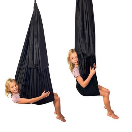 Aerial Yoga Hängematte 5m, montagefertig mit 2 Karabinern