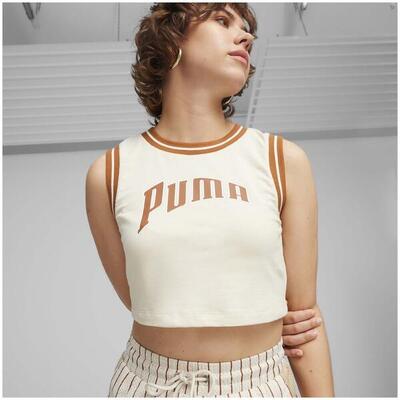 T-shirt puma model graphic cropped tee kleur wit