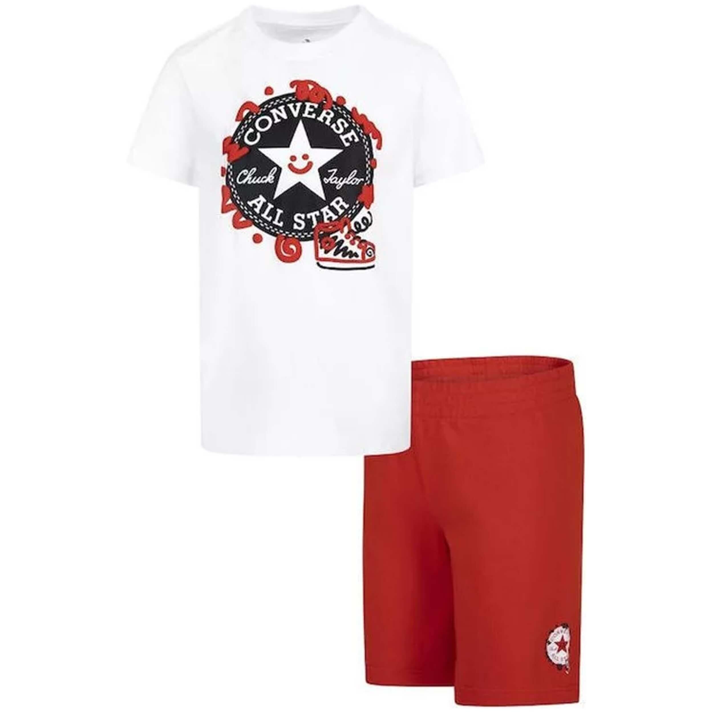 Ensemble Converse Cnvb Squiggle Tee+ft pour unisexe enfants 1/4