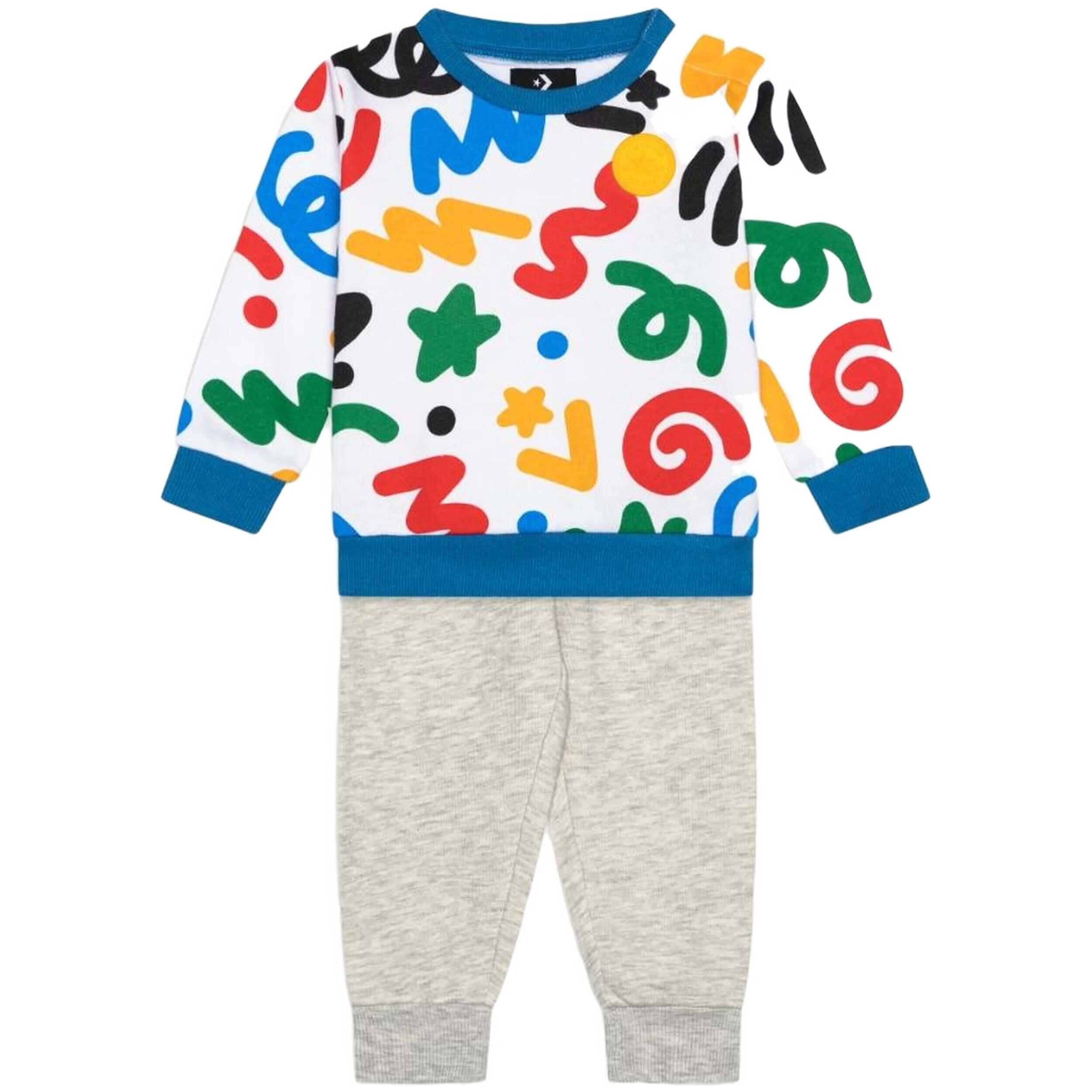 Converse - Ensemble Converse Cnvb Squiggle Pour Unisexe Enfants - Survêtement - Blanc - 2-3 Ans - Decathlon