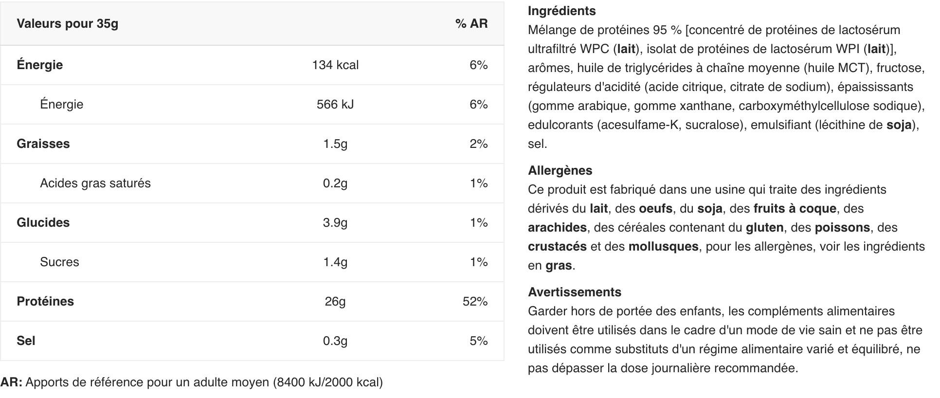 Whey concentrée - Whey Protein Complex 100% - Caramel Salé 2/3