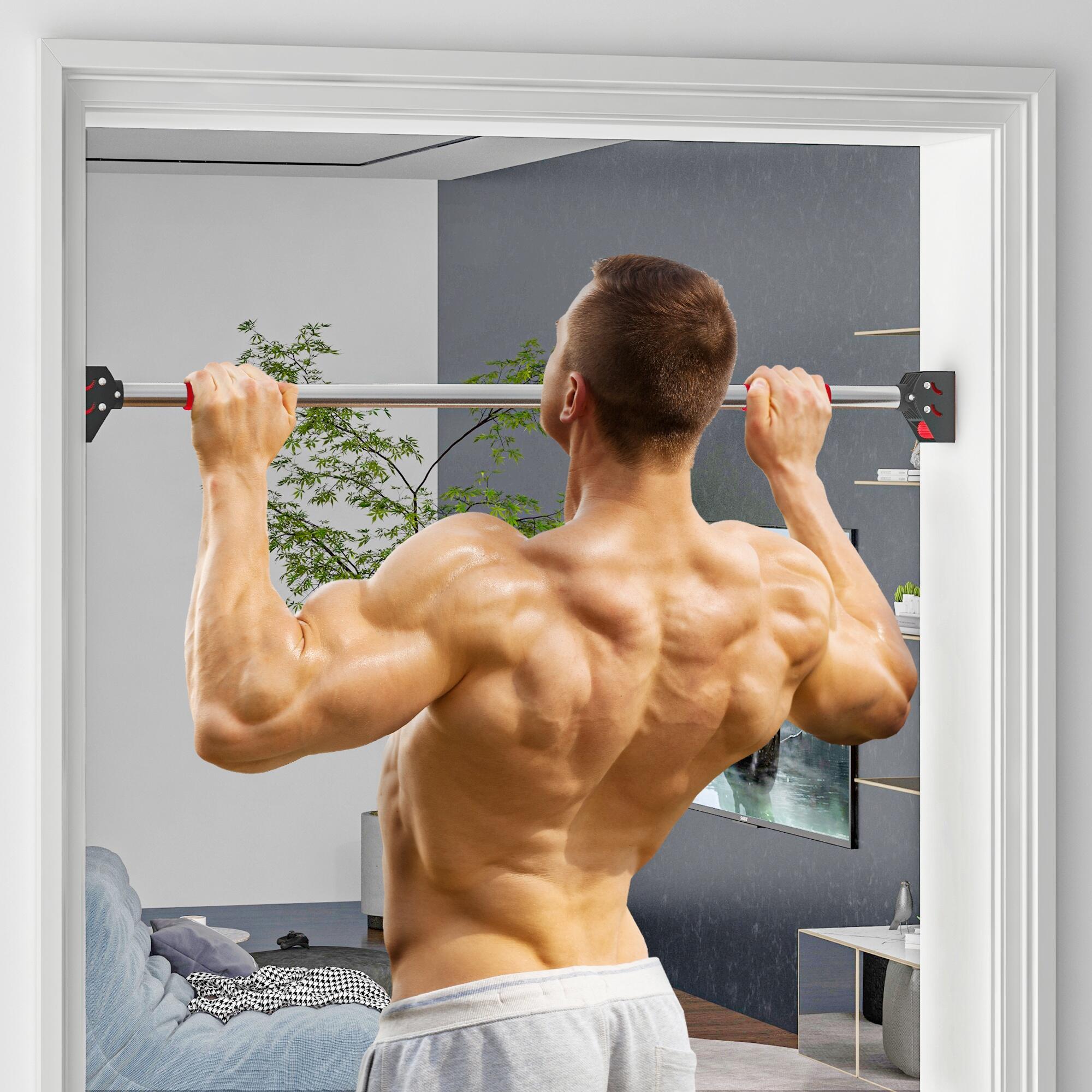 Barre de traction pour porte, barre de musculation pour cadres de porte sans vis 3/9