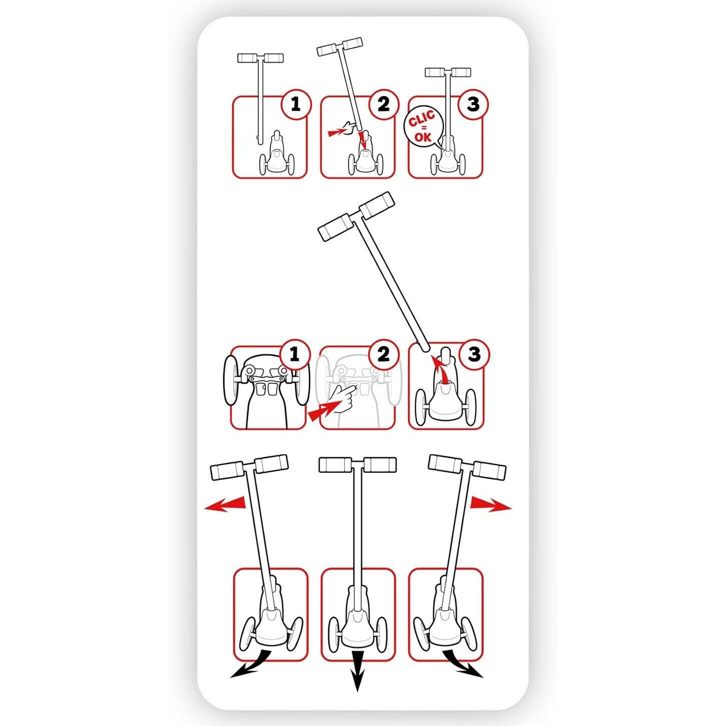 Monopattino per bambini 3 ruote Skids Control 4/5