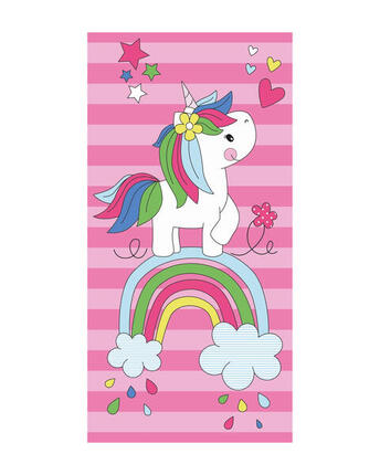 SERVIETTE DE PLAGE EN MICROFIBRE ENFANT LICORNE