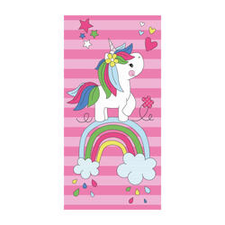 SERVIETTE DE PLAGE EN MICROFIBRE ENFANT LICORNE