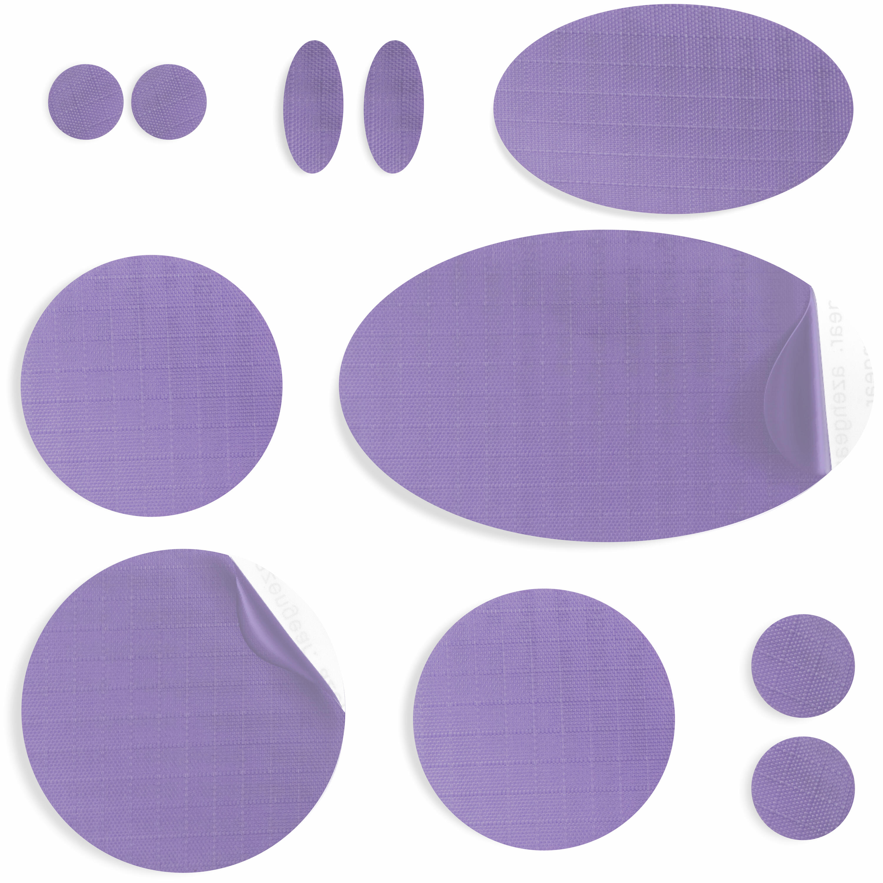 AZENGEAR Jacket Repair Patches | Waterproof, Self-Adhesive  (11Pcs, Lilac)
