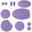 Patchs de réparation de doudoune | imperméables (lilas)