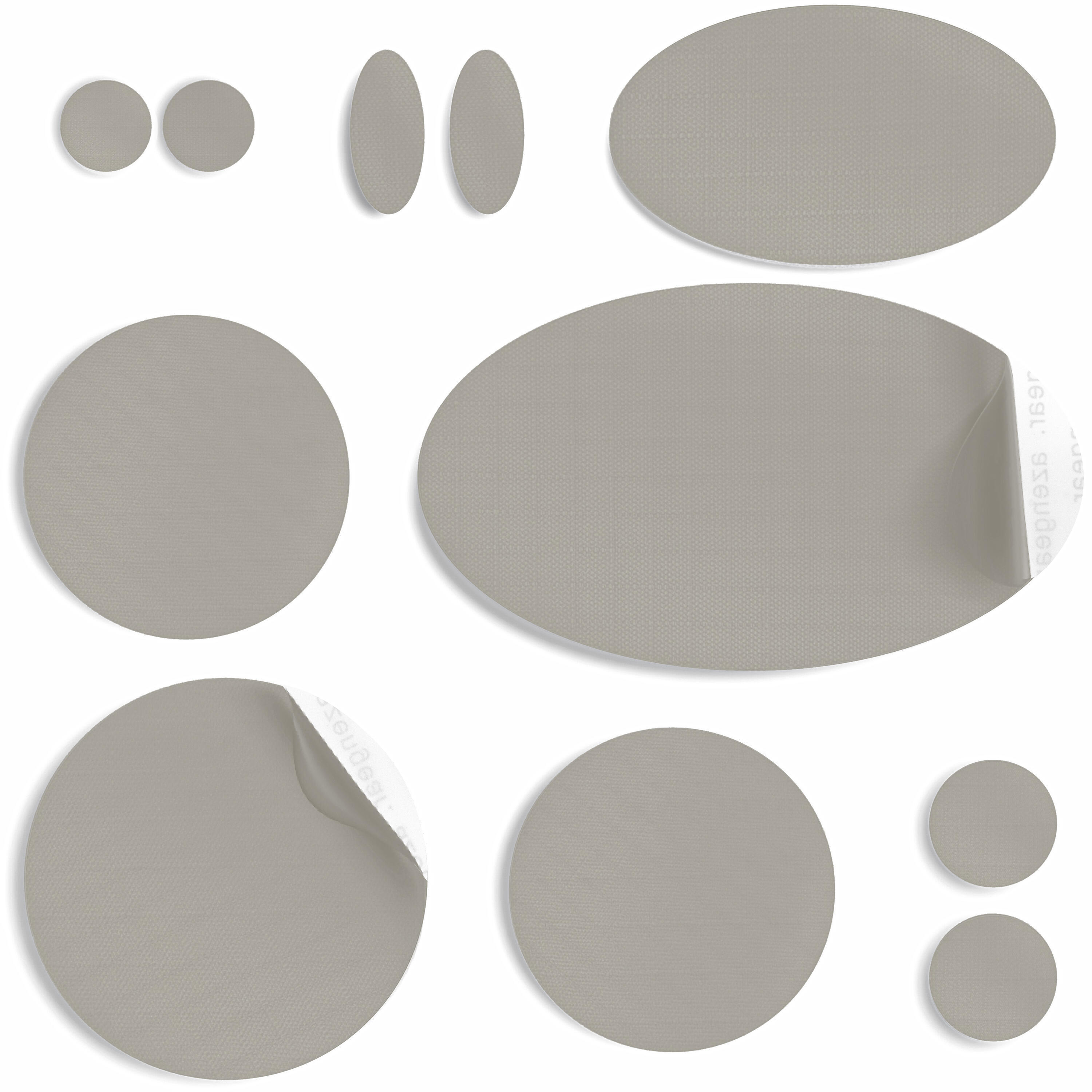 AZENGEAR Jacket Repair Patches | Waterproof, Self-Adhesive  (11Pcs, Taupe Grey)
