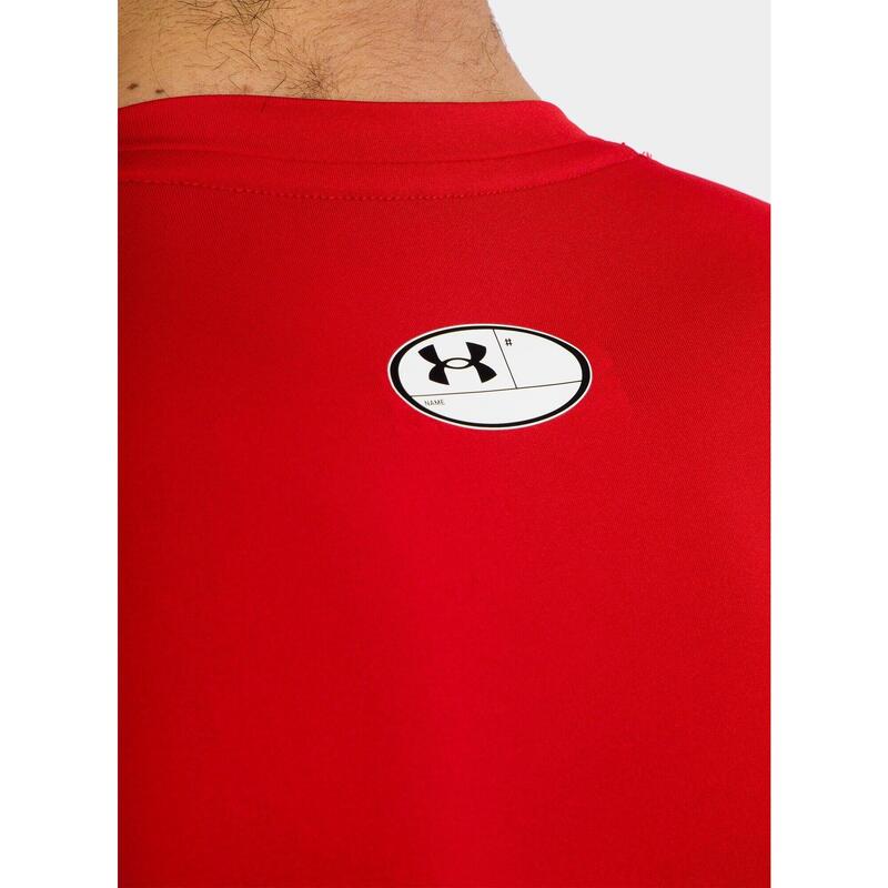 T-shirt lycra Under Armour rouge HeatGear® pour homme