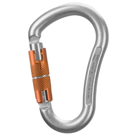 HMS Magnum Steel 3T – Mousqueton en acier avec verrouillage Tri-Lock