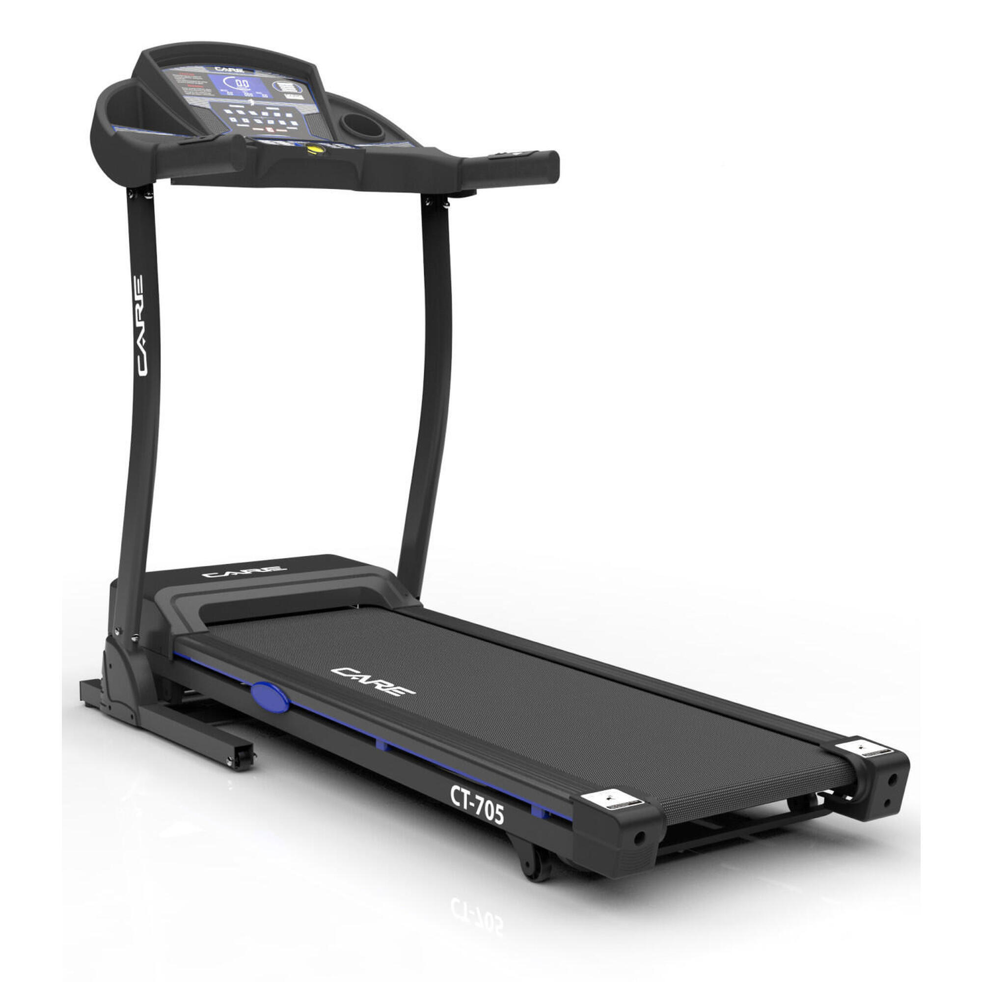 Care Fitness - Tapis De Course Connecté - 16km/h - Care - Ct-705-3 - Kinomap - Tapis De Course - Noir - Taille Unique - Decathlon