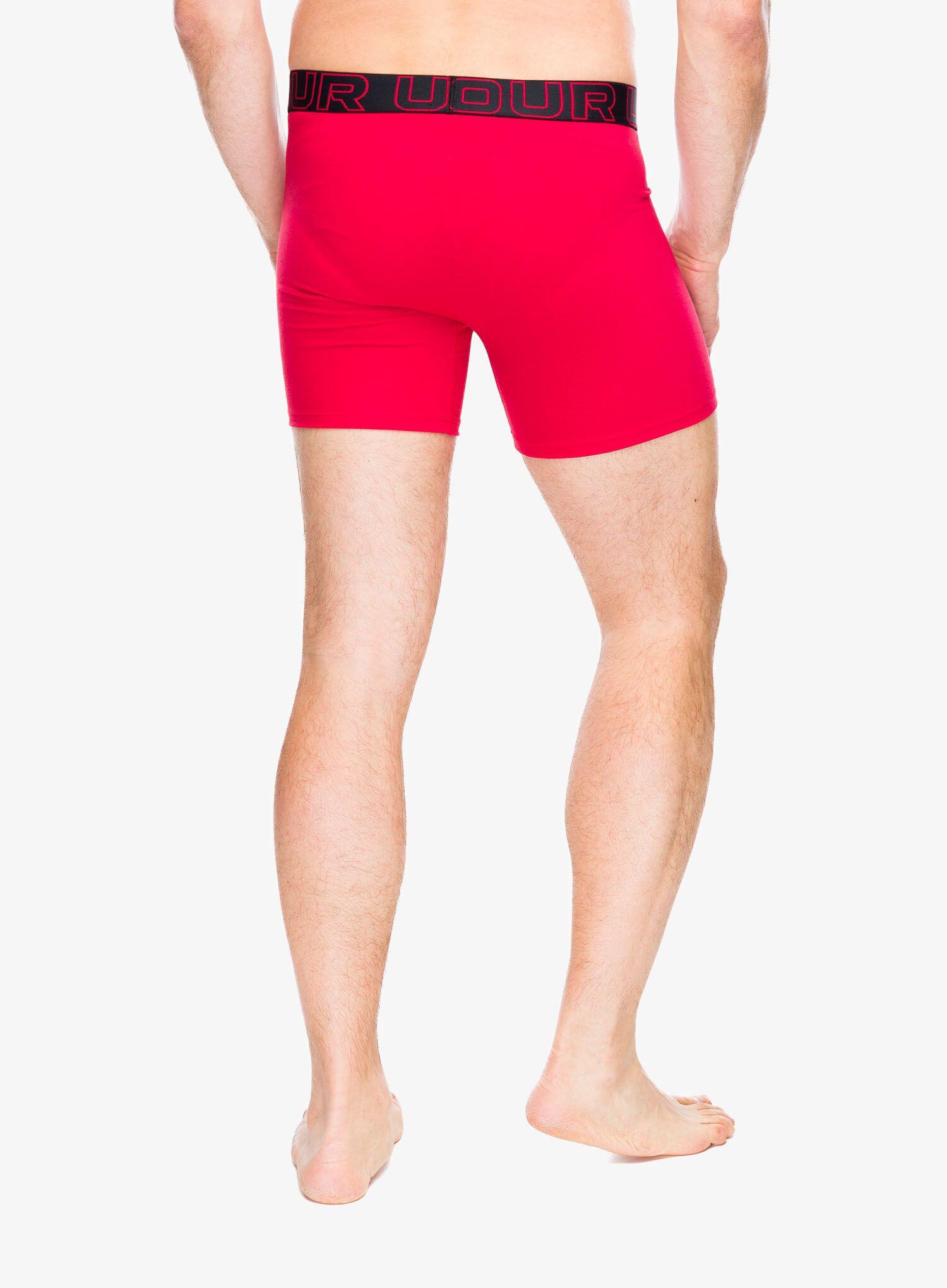Mens Performance Boxer Briefs (Pack of 3) (Black/Red/Grey) 7/7