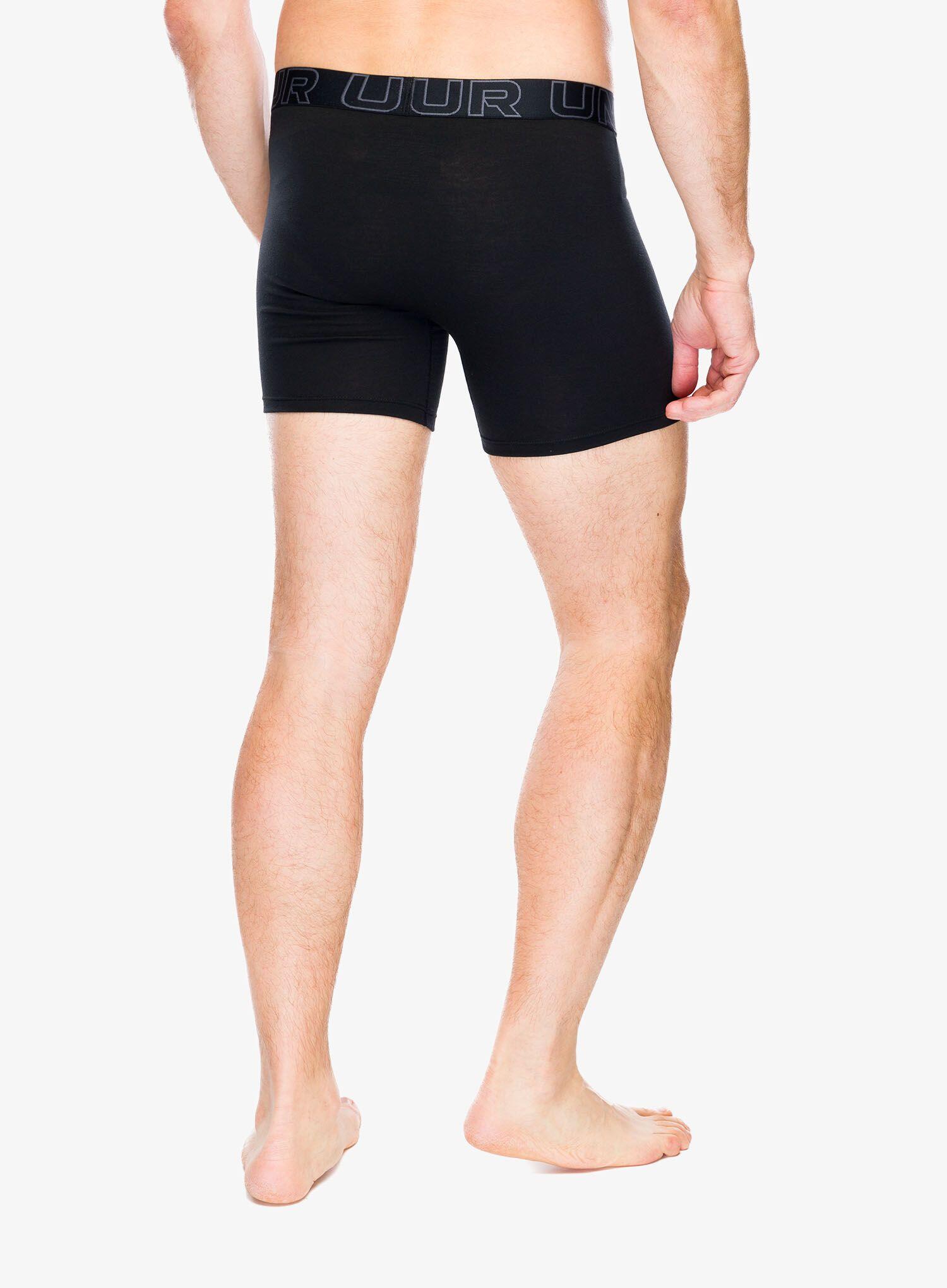 Mens Performance Boxer Briefs (Pack of 3) (Black/Red/Grey) 6/7