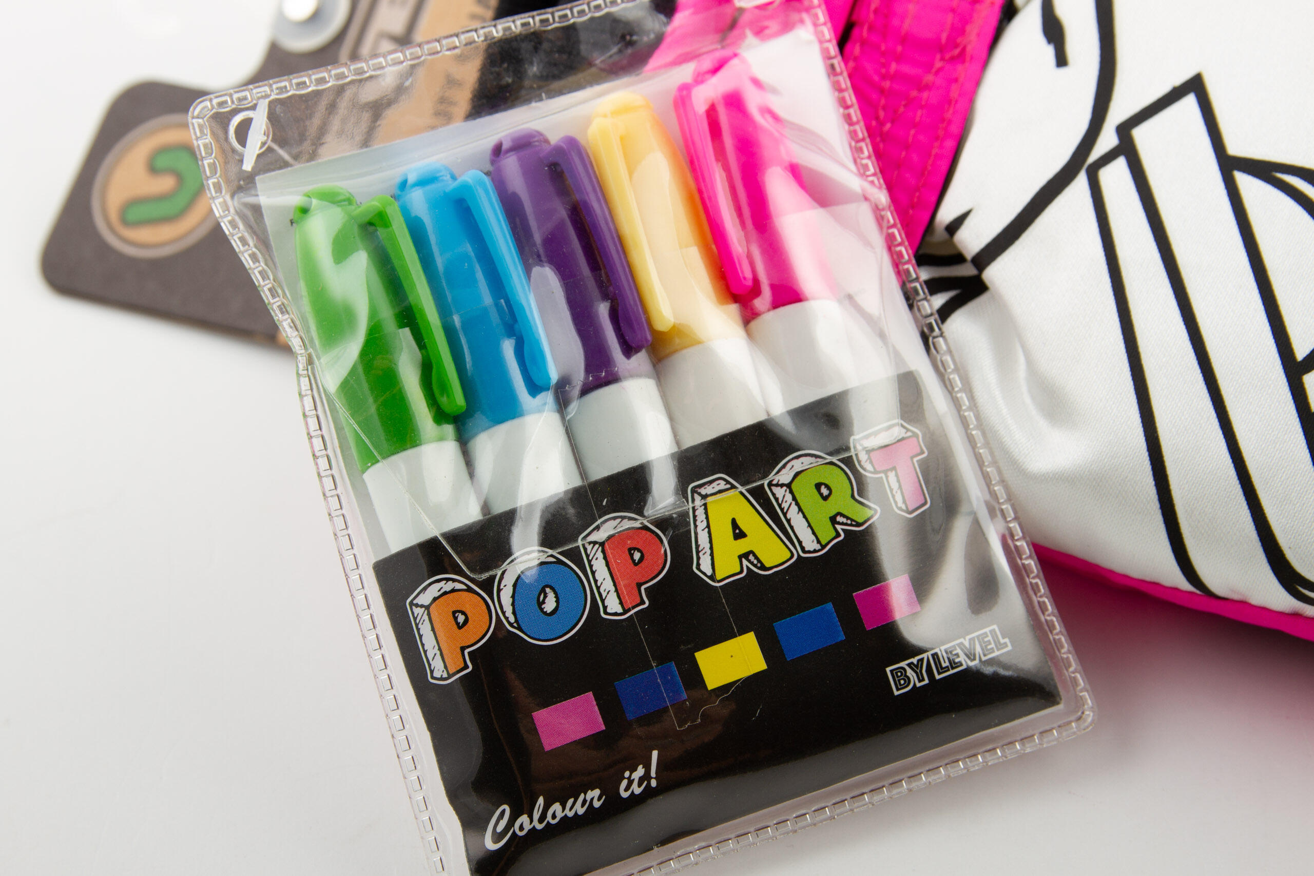 Gants de ski d'hiver pour enfants Level Pop-Art à colorier en rose 4/6