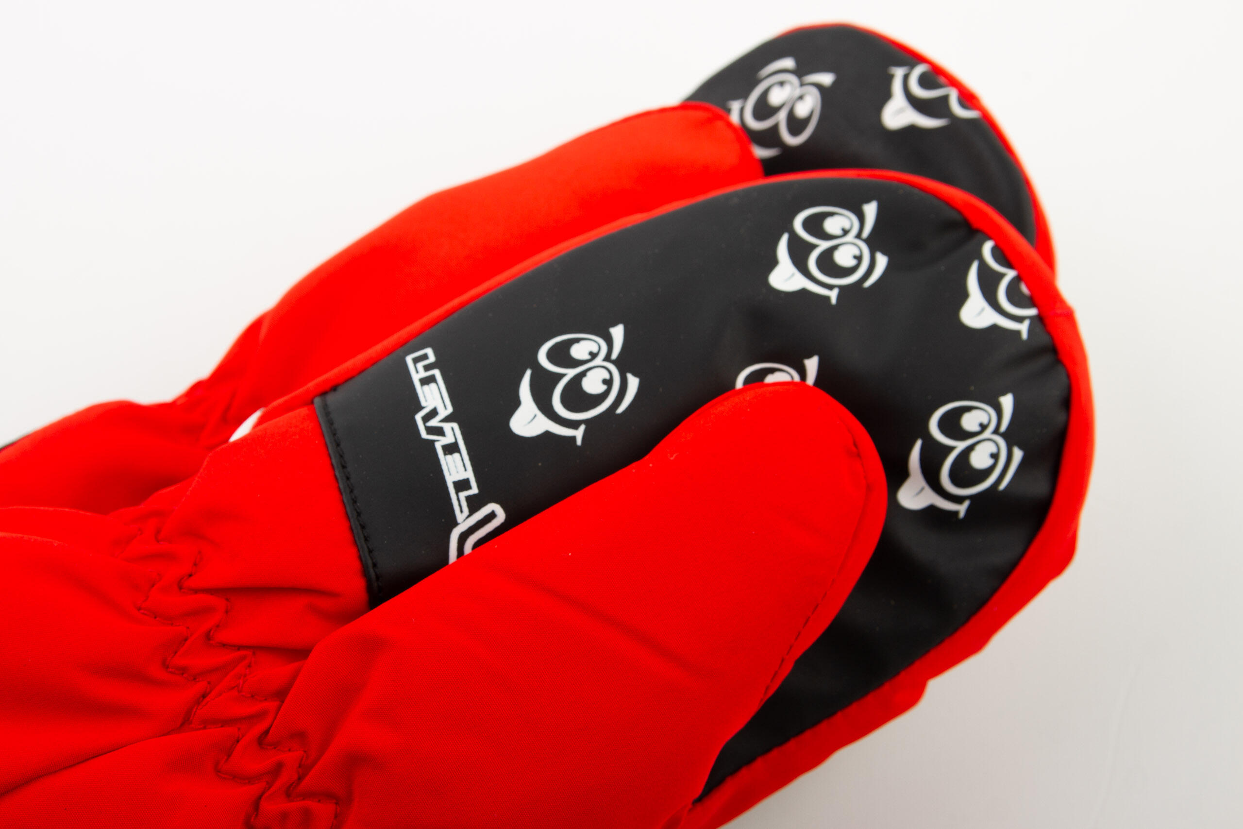 Level Pop-Art skiwinterhandschoenen voor kinderen om in te kleuren 4/7
