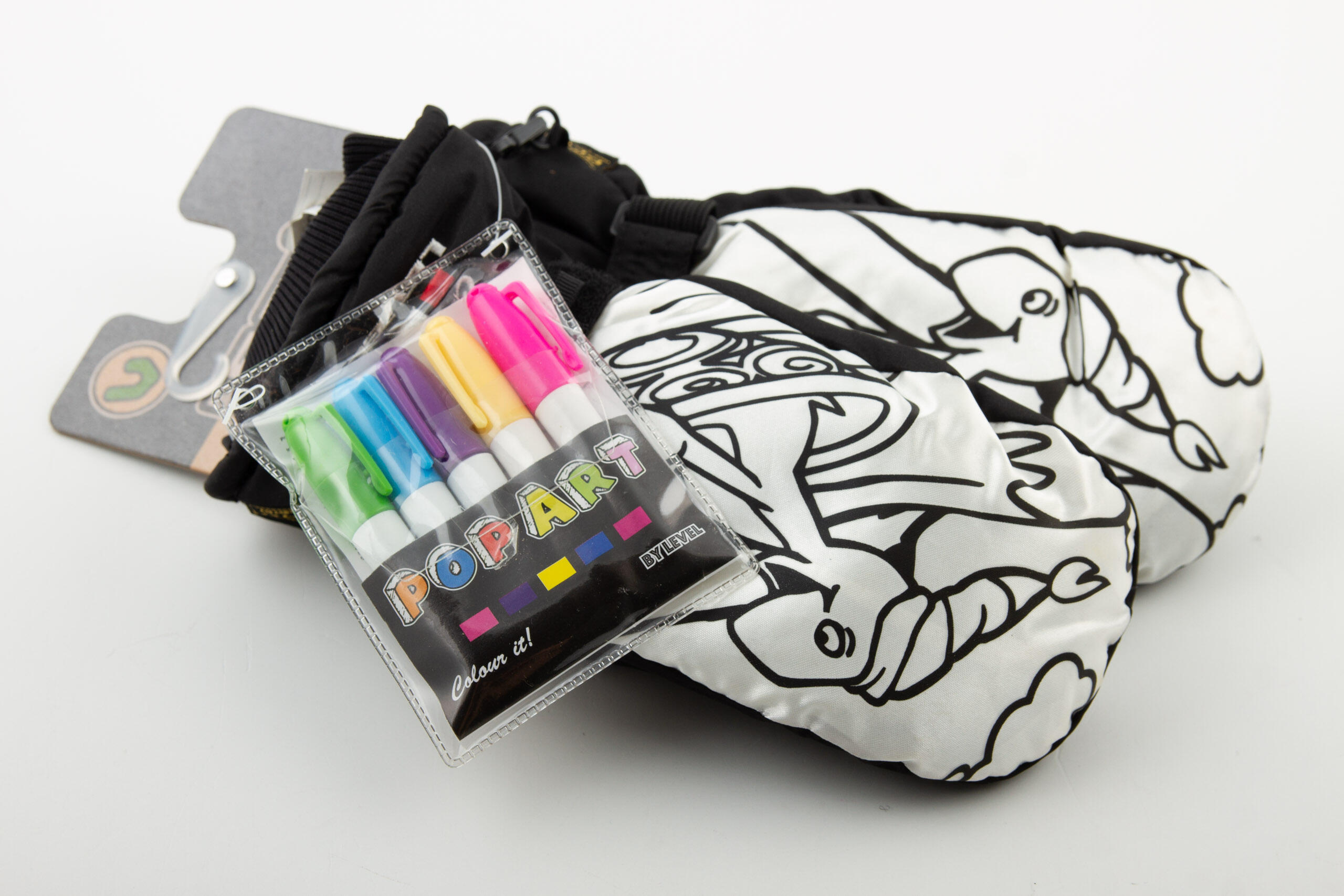 Level Pop-Art Kinder-Skihandschuhe für den Winter 2/7