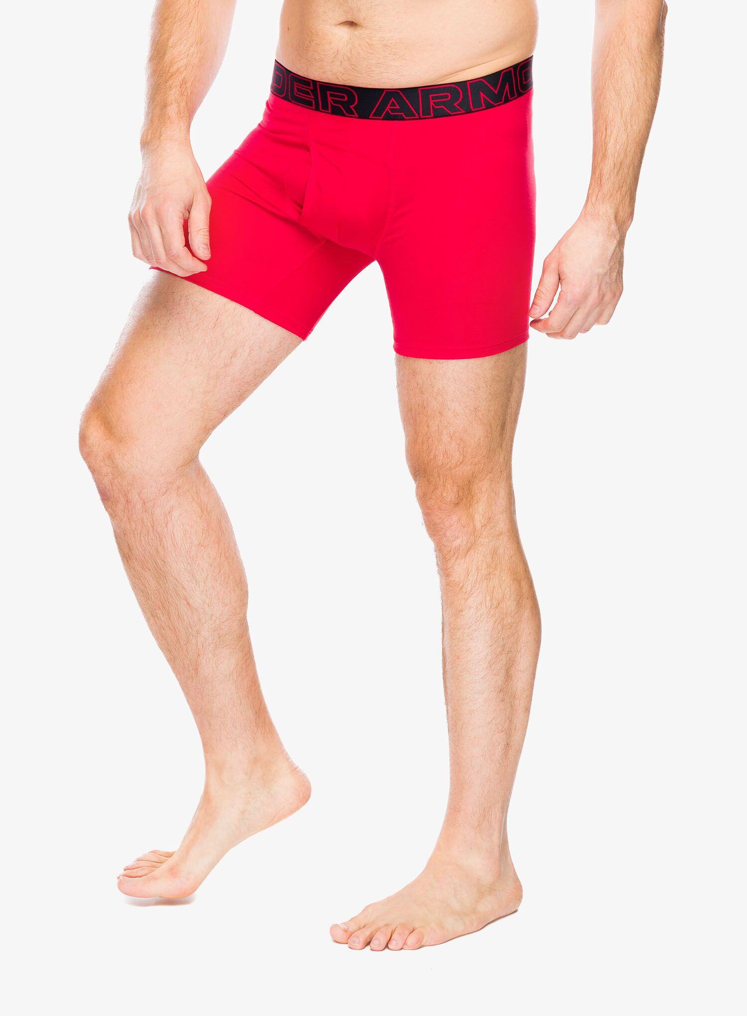Boxer da uomo Confezione da 3 Under Armour M Perf Cotton 6in Grigio Grigio 4/7