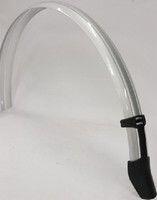 GAZELLE Gazelle Achterspatbord 28 PVC B50G Wafel Zilver - Duurzaam en Stijlvol