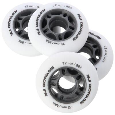 Pu 72x24 82a wit matte wielen (4 stuks) nils extreme