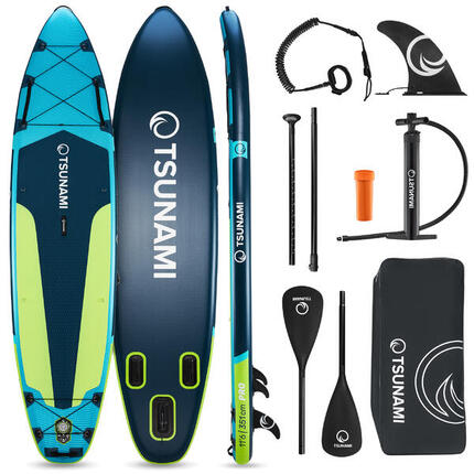 Deska SUP PRO stand up paddle pompowana do pływania all-round TSUNAMI T14 350 cm