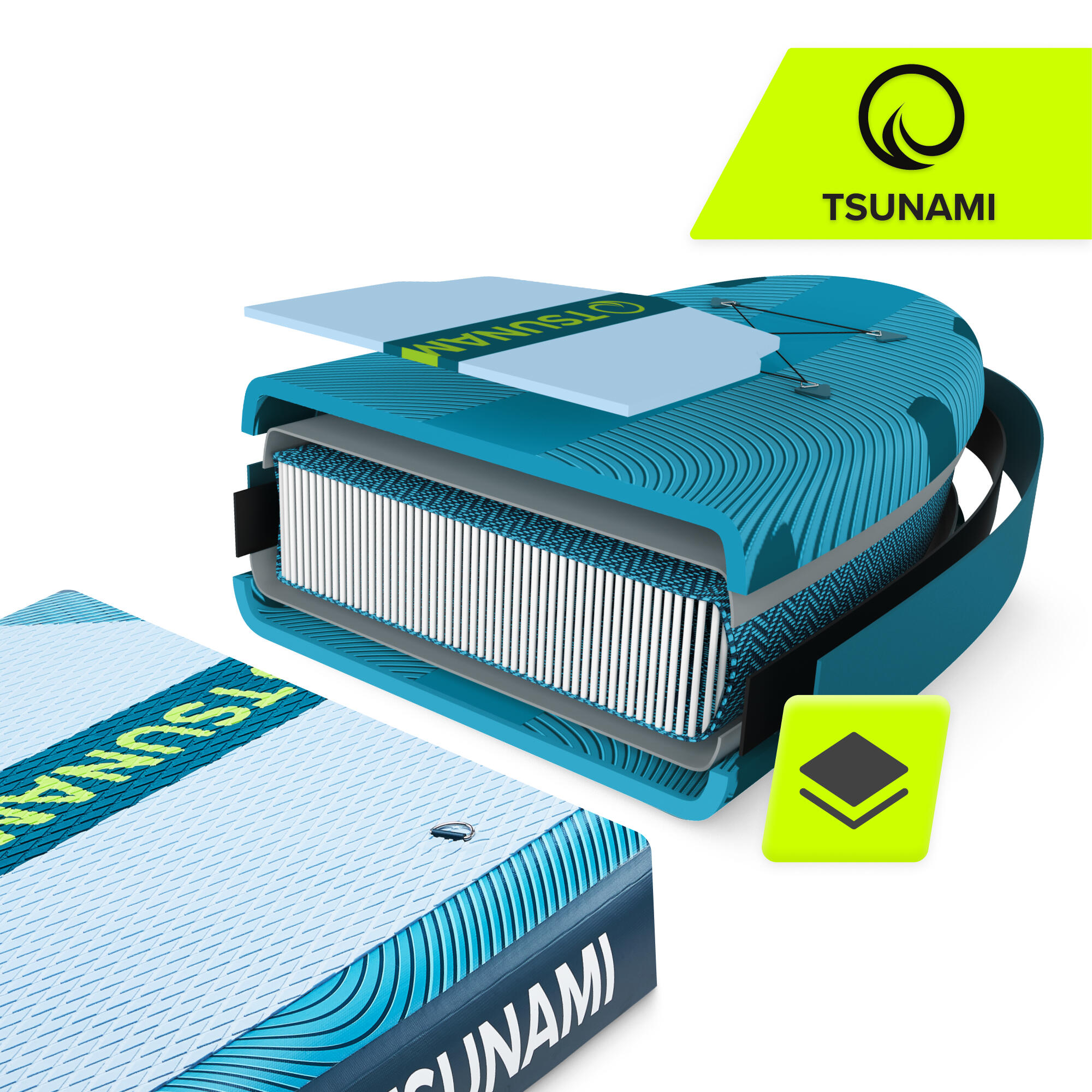 Deska SUP PRO stand up paddle pompowana do pływania all-round TSUNAMI T15 350 cm 4/7