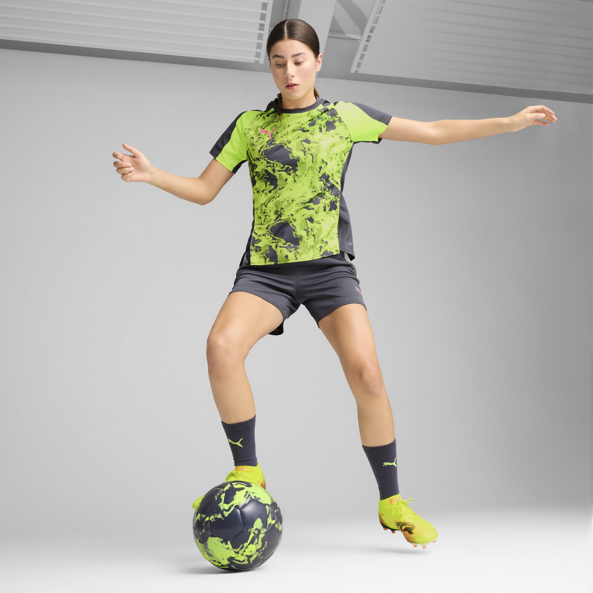 Shorts da calcio IndividualBLAZE da donna PUMA Galactic Gray 4/7