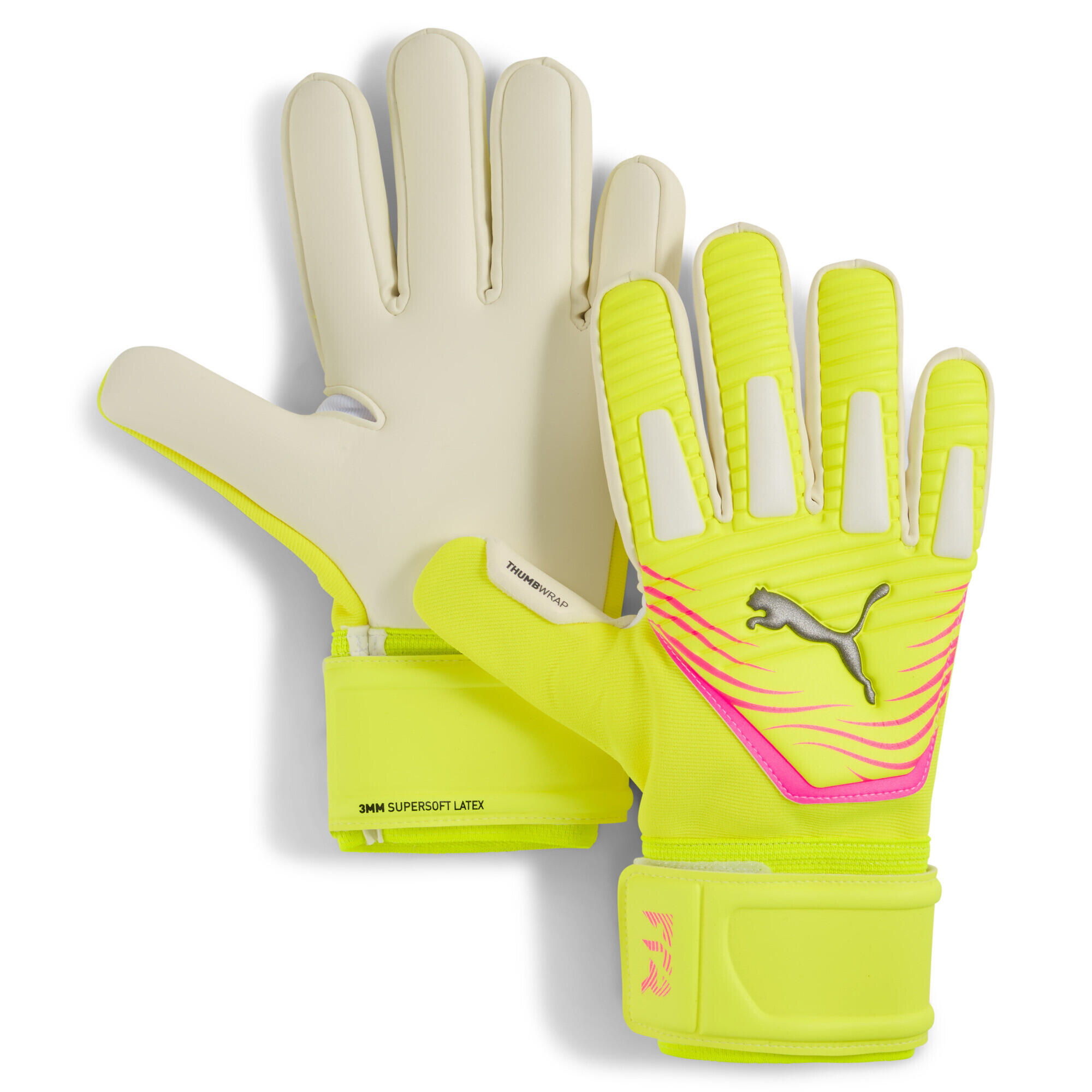 PUMA FUTURE Match NC Football keepershandschoenen PUMA Yellow Alert Sun Struck Pink