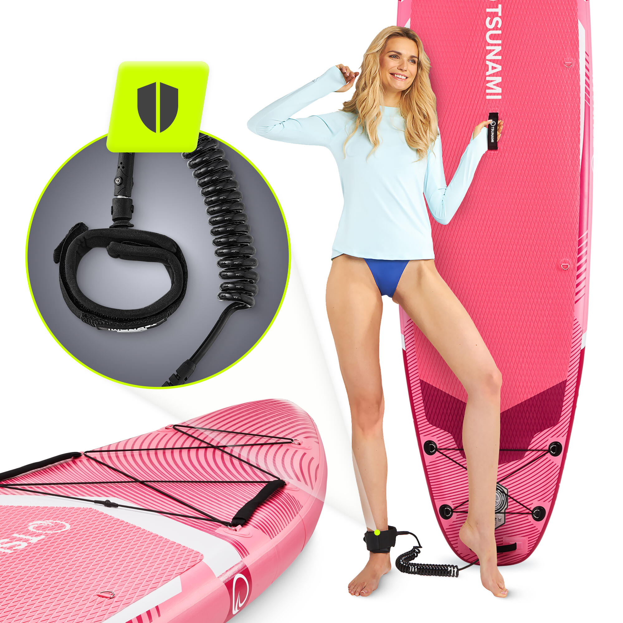 Deska SUP PRO stand up paddle pompowana do pływania all-round TSUNAMI T10 350 cm 7/7