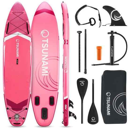 Deska SUP PRO stand up paddle pompowana do pływania all-round TSUNAMI T10 350 cm