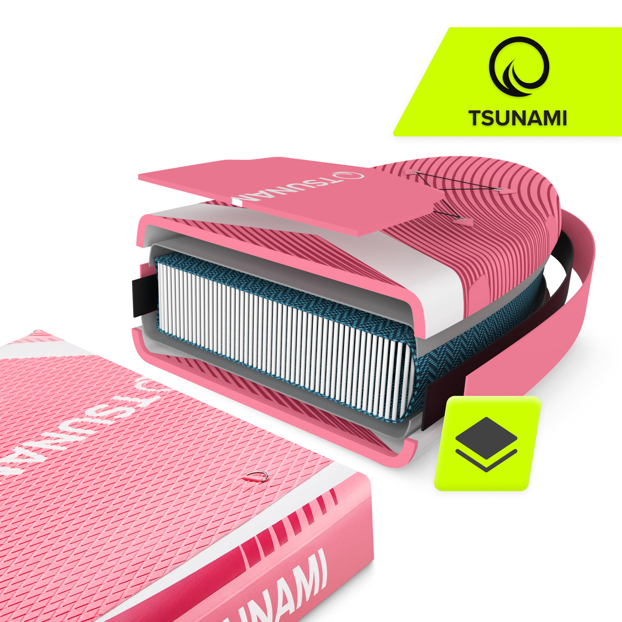 Deska SUP PRO stand up paddle pompowana do pływania all-round TSUNAMI T10 350 cm 2/7