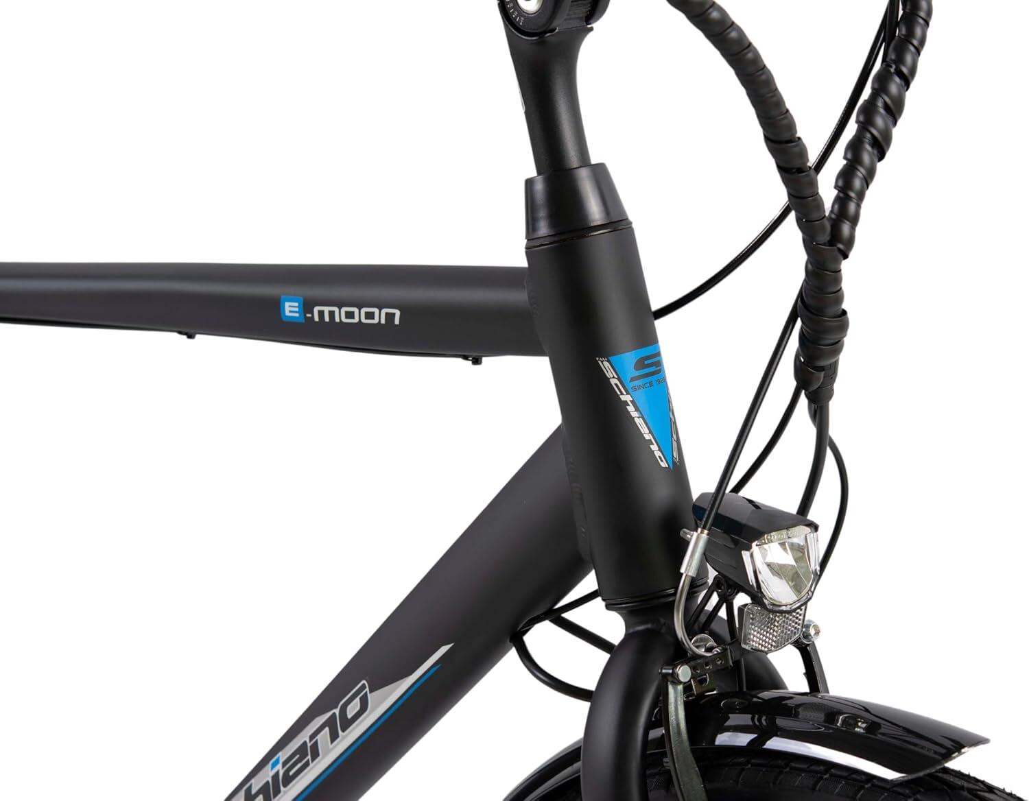 E-Moon 28" city bike a pedalata assistita, nera 4/5