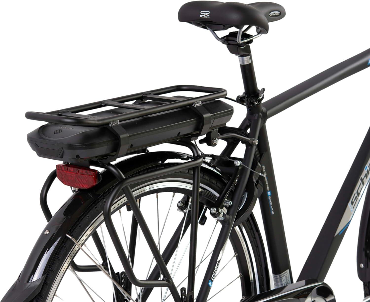 E-Moon 28" city bike a pedalata assistita, nera 5/5