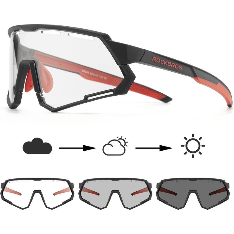 Ochelari de soare biciclete de oras lentile interschimbabile polarizate, negru