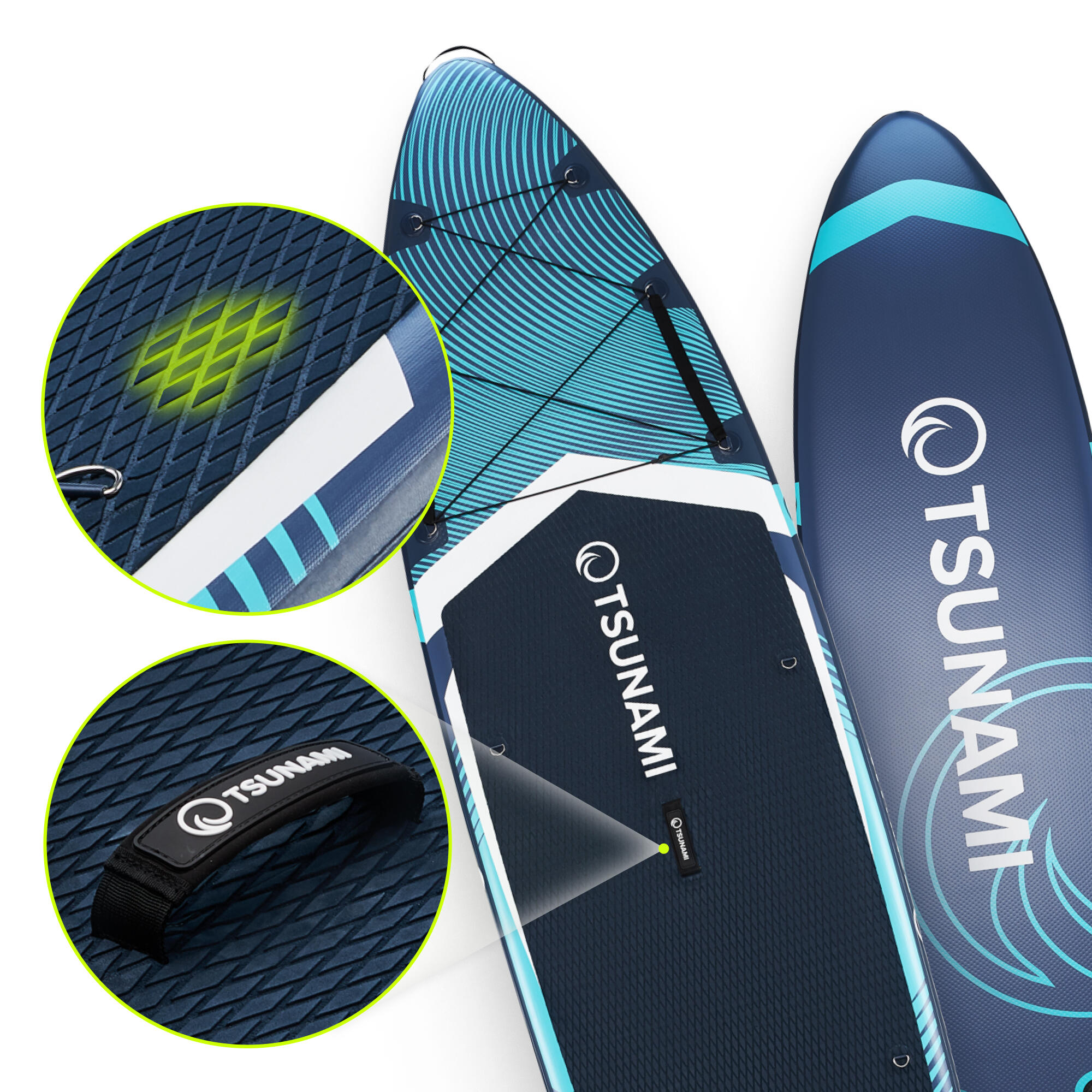Deska SUP PRO stand up paddle pompowana do pływania all-round TSUNAMI T12 350cm 3/7