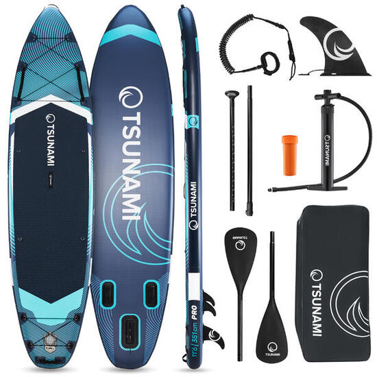 Deska SUP PRO stand up paddle pompowana do pływania all-round TSUNAMI T12 350cm